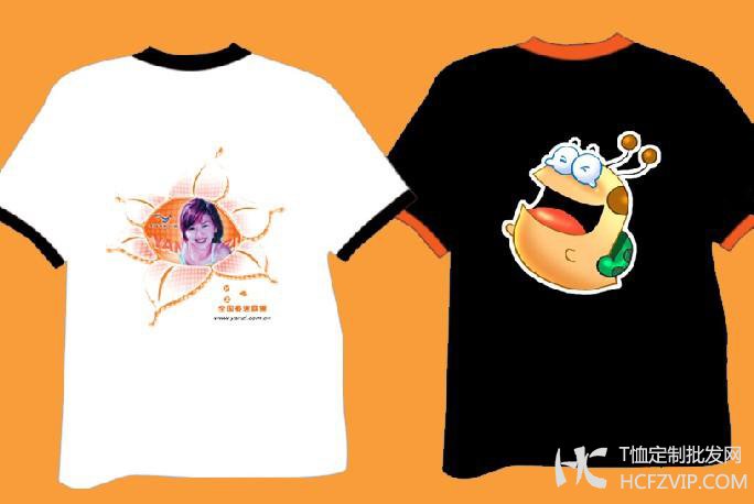 烫画图案的T恤衫