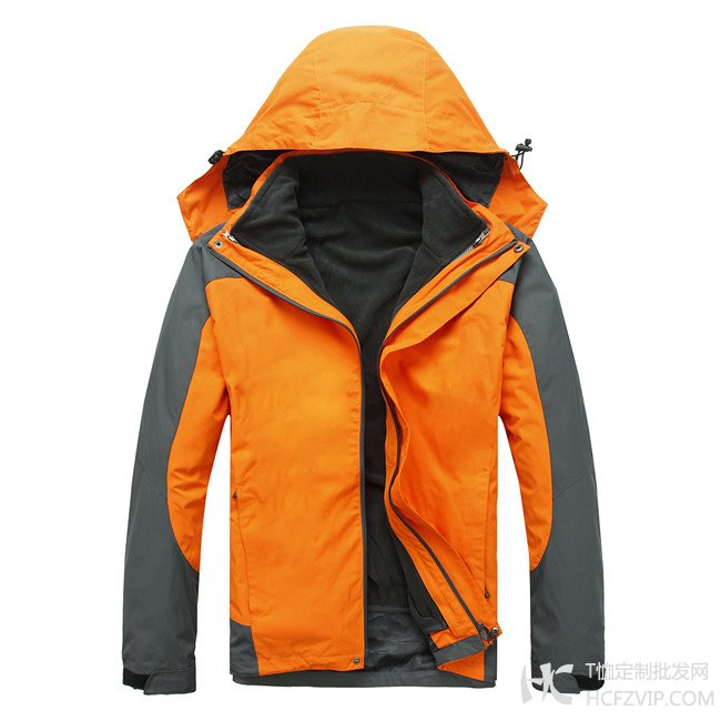 橘色款防风防水透气冲锋衣