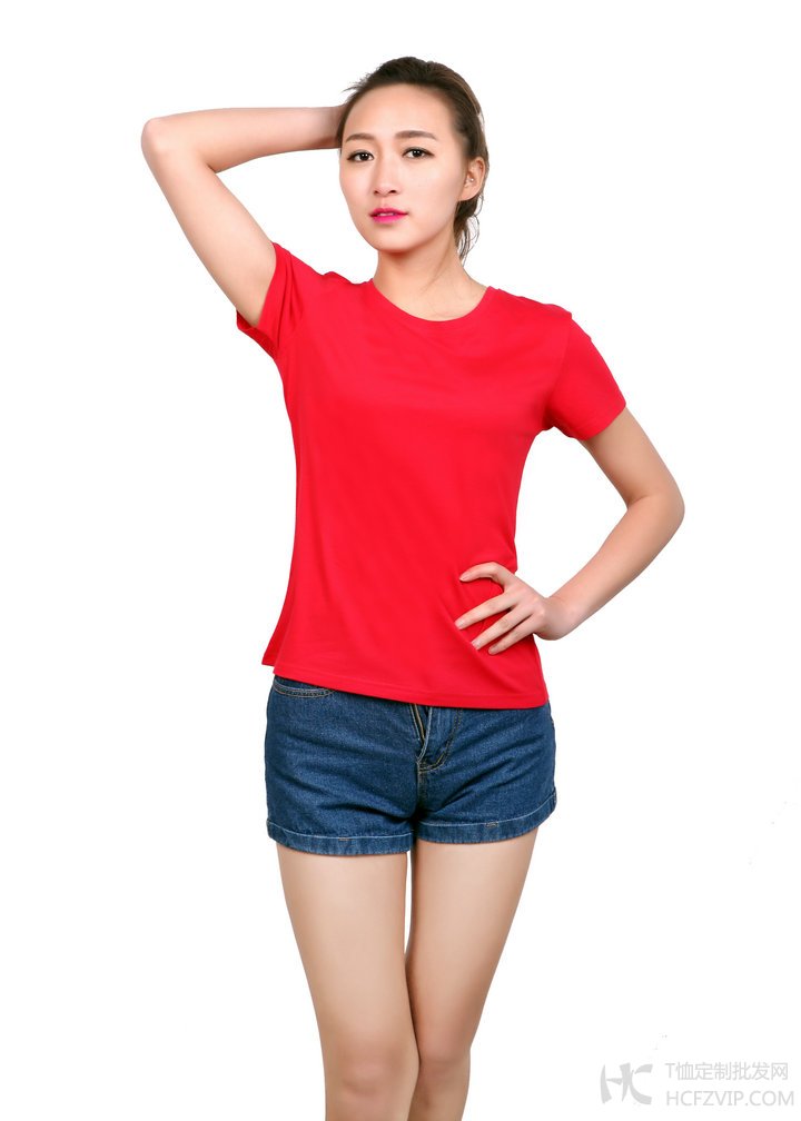 红色莱赛尔棉文化衫-女款