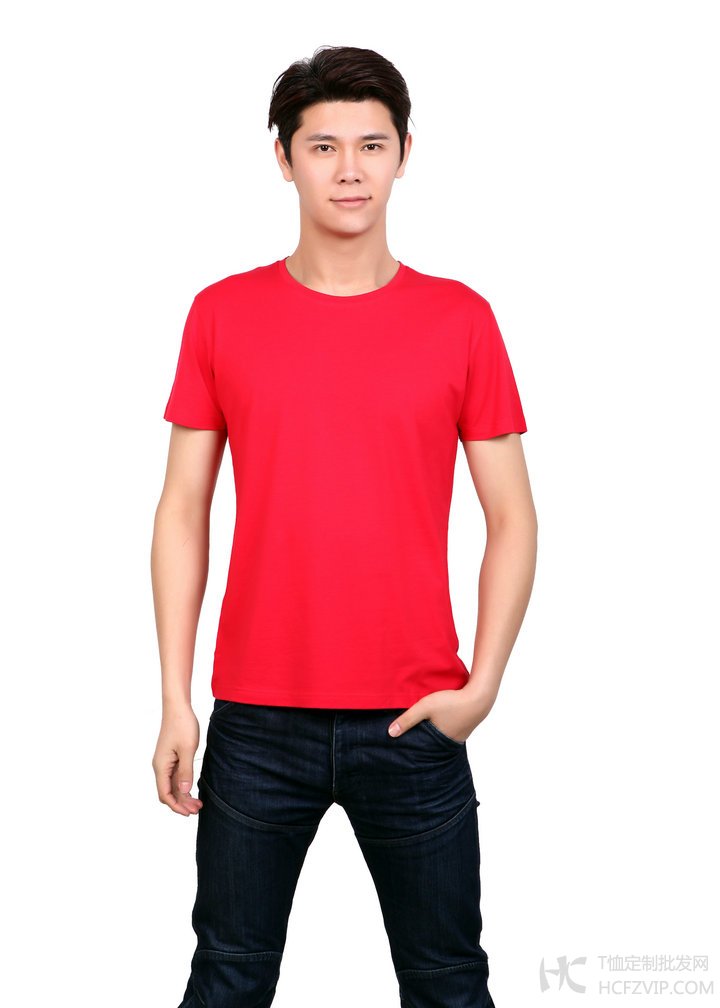 红色莱赛尔棉文化衫-男款